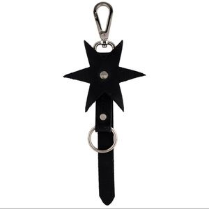 Zana Bayne Leather Star Keychain Belt Accessory